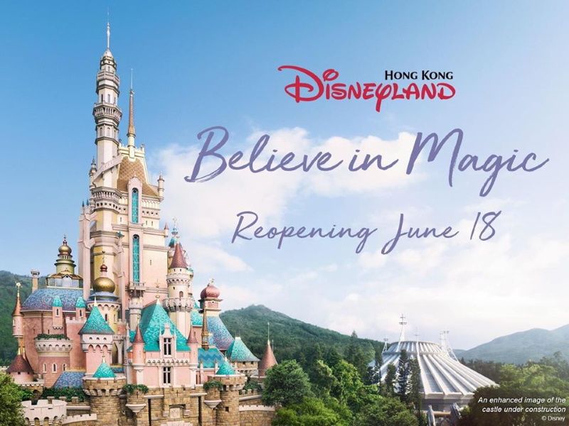 Réouverture post covid19 Hong Kong Disneyland