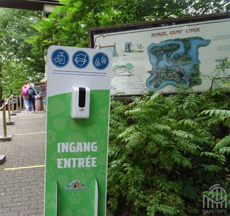 distributeur gel bellewaerde