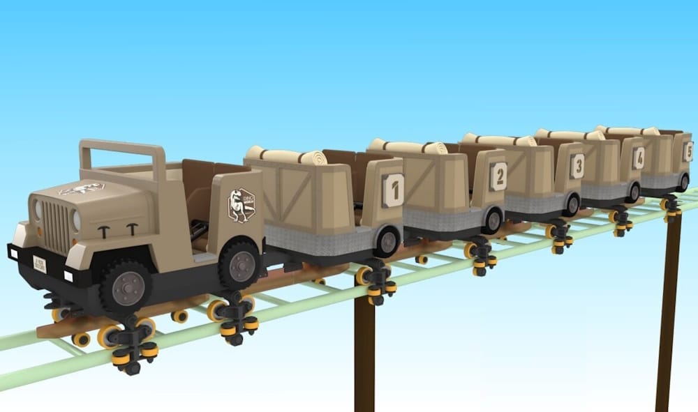jeepo dino coaster recre des 3 cures