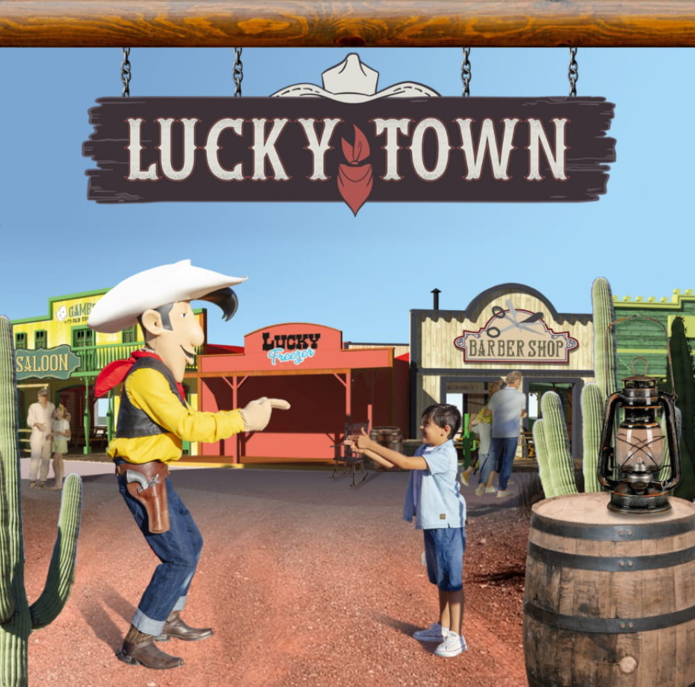 lucky town parc spirou