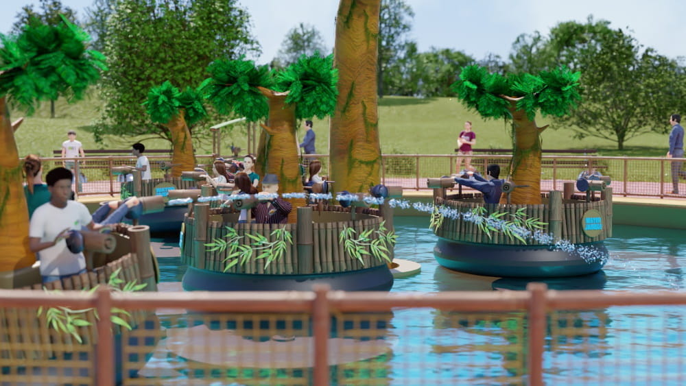 splash piranha parc spirou