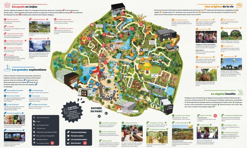 Plan du parc Terra Botanica