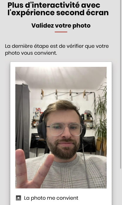 Vidéo en direct pendant le live