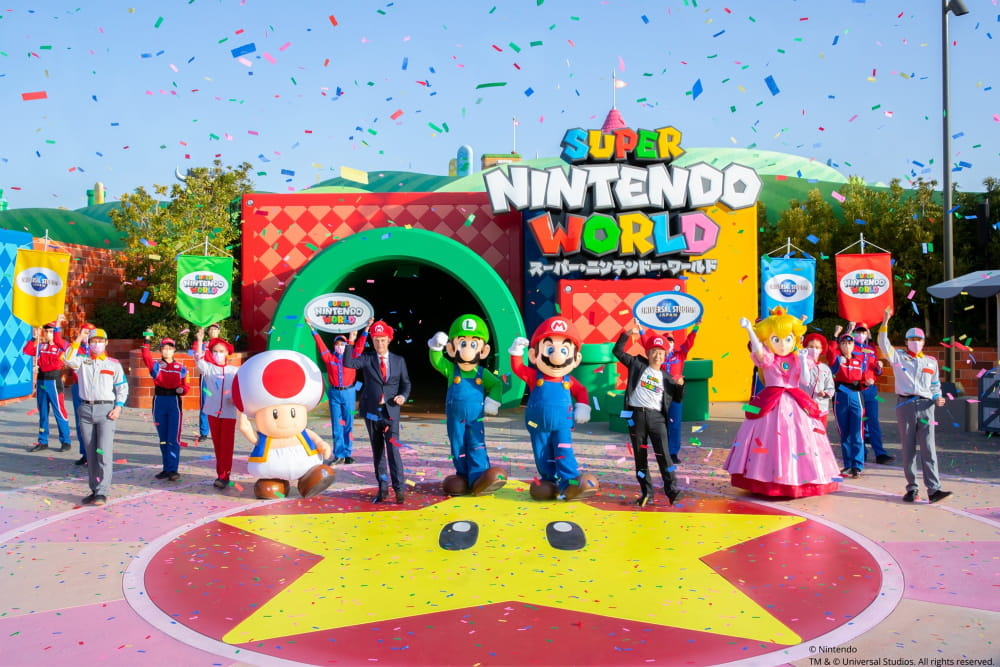 super nintendo world inauguration