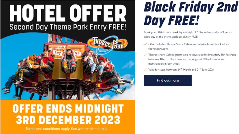 thorpe park black friday
