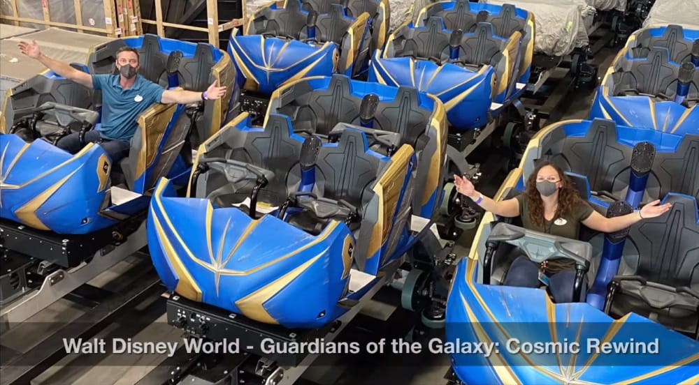 Walt Disney World - Guarians of the Galaxy: Cosmic Rewind Trains