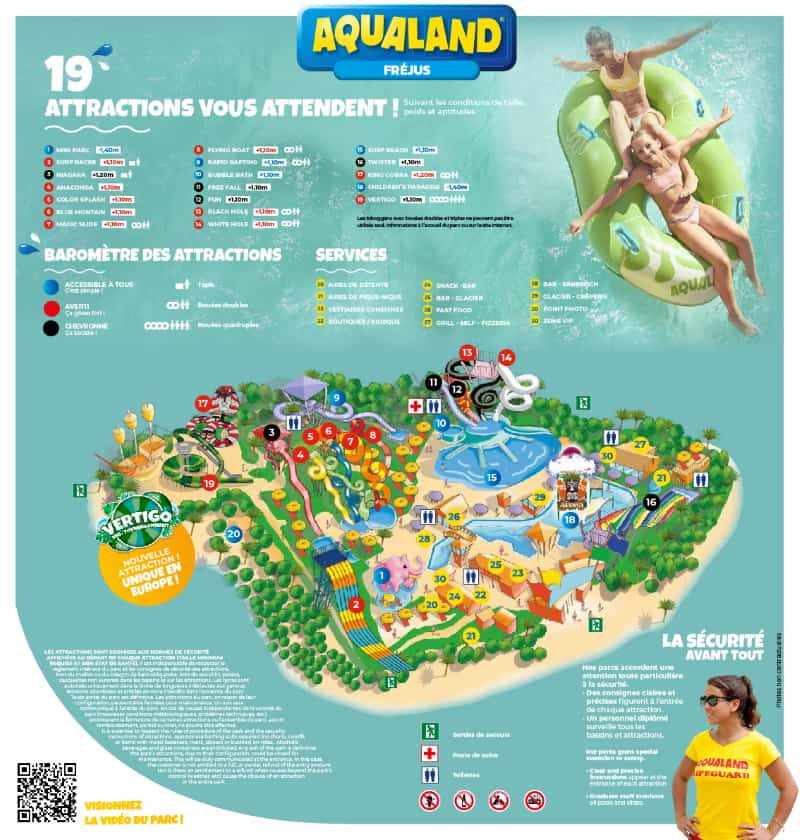 aqualand frejus map carte