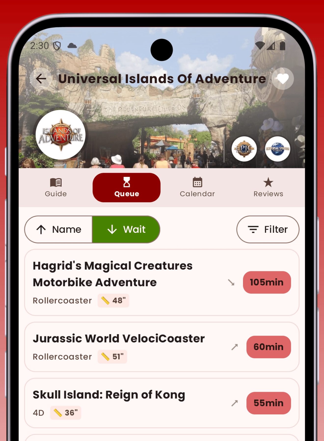 Live Theme Park Wait Times & Crowd Metrics