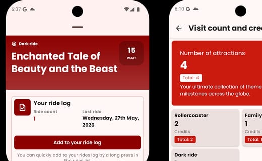 Park Trips: The "Ride Log" and new features are coming to your app!